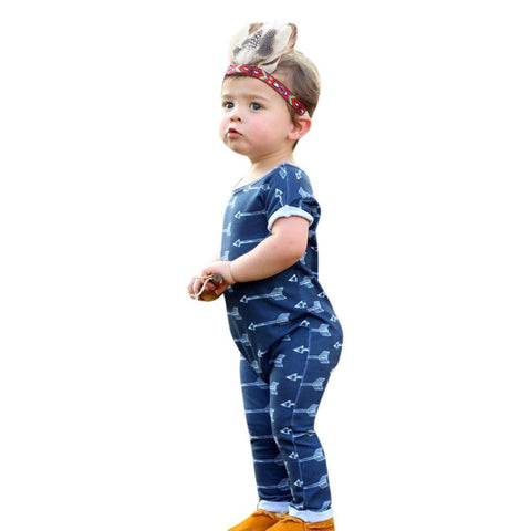 0-24M Kids baby boys clothes Toddler Newborn Baby Boys Girls Arrow Print Romper Jumpsuit Outfits boys Clothes drop shipping