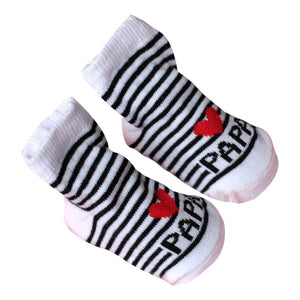 0-6M Baby SOCKS  Infant Boy Girl Slip-resistant Floor Socks Love Mama Papa Letter Socks Drop shipping