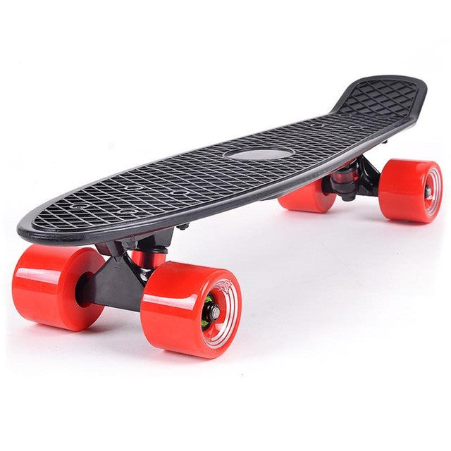 1 Pcs New Arrival Skateboard Retro Complete Deck Cruiser Skater Skating Plastic Board 22" ABEC7 Hot Sale