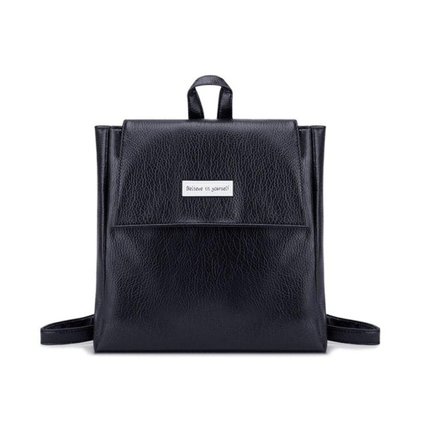 PU Leather Backpack - Fashion Rucksack